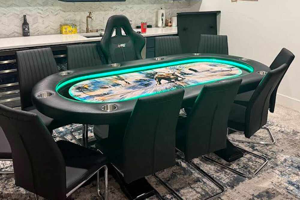 BBO Elite Alpha LED Poker Table detail 10